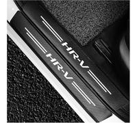 KLHYWEN 4 PièCes Protecteur de Seuil Porte de Voiture en Fibre Carbone pour Ho-NDA HR-V HRV HR V, Autocollants de Protection de Plaques PéDale de Seuils de Anti-Rayures,White