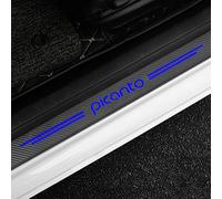 KLHYWEN Autocollants Protection Seuil Porte de Voiture pour KI-A Picanto, 4 pièces Accessoires de décoration de Plinthes Auto en Fibre Carbone de Anti-Rayures,Blue