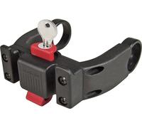 KLICKfix 0211EBL Adaptateur de guidon E verrouillable, combiné avec les écrans de vélo électrique, noir