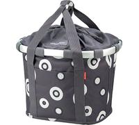 Sacoche de guidon klickfix bikebasket bulles gris