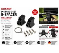 KLICKfix Ensemble Distance E 25mm Adaptateur Col de Guidon E-Bike 0211DE Noir