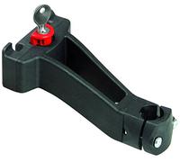 Klickfix 22.2/25.4 Mm Front Basket Mount Argenté Black