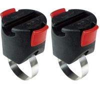 KlickFix Mini Adaptateur pour antivol câble Antivol, Noir (Lot de 2)