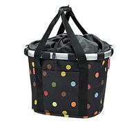 KlickFix Mixte 0303do Panier pliable pour guidon Klickfix, Multicolore - Dots (pois colorés), 35 x 28 5 cm EU