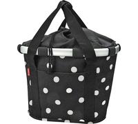 KLICKfix Panier pour vélo Sacoche pour vélo Bikebasket Reisenthel black dots 28x26x35 cm