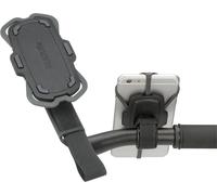 KLICKfix Porte Smartphone Loop gris/noir, avec fixation velcro, noir