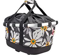 Panier Arrière KLICKFIX BIKEBASKET GT REISENTHEL avec Fixation UNIKLIP Noir/Blanc