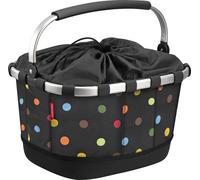 KLICKfix Sac de ville Carrybag GT dots, 42x33x28cm, pour Racktime, noir/coloré