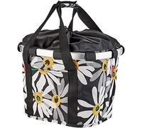 KLICKfix Sacoche de guidon BikeBasket Marguerites Noir