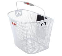 KLICKfix Sacoche de Vélo Uni Basket, Feinma. Panier de Guidon Blanc, 25 x 36 x 26 cm