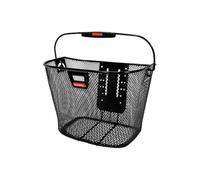 KLICKFIX UNI Panier avant avec support de lumière, Noir - Noir