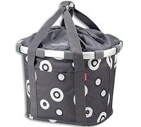 Sacoche de guidon klickfix bikebasket bulles gris