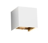 Klighten 12W Applique Murale Extérieur avec Détecteur de Mouvement,IP65 Éclairage Mural extérieur/intérieur avec Angle de Faisceau Réglable, Applique Murale Up Down,3000K, Blanc