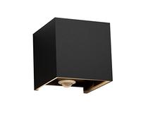 Klighten 12W Applique Murale Extérieur avec Détecteur de Mouvement,IP65 Éclairage Mural extérieur/intérieur avec Angle de Faisceau Réglable, Applique Murale Up Down,3000K, Noir