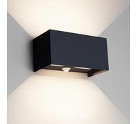 Klighten 24W Applique avec détecteur de mouvement,Applique murale exterieur/interieur,IP65 4000K,Applique détecteur de mouvement,Anthracite