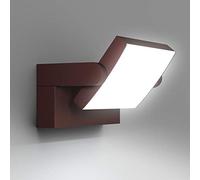Klighten 24W Applique Murale LED Extérieure Intérieur Éclairage Mural Imperméable IP65 Moderne Mur Lampe Rotatif Réglable pour Couloir Jardin Entrée Terrasse, Bronze, Blanc Froid 5700K-6000K