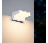 Klighten 24W LED Applique Murale Extérieur,2700K Lampe Extérieur Murale,pour Couloir,Garage,Portique et Cour,Aluminium,IP65,Blanc