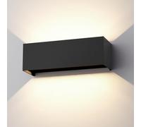Klighten 30W Applique Mural Intérieur/Extérieur,Appliques Murales avec Angle de Faisceau Réglable,Moderne Luminaire Murale,Éclairage Murals Etanche IP65,4000K Blanc Nature,Noir