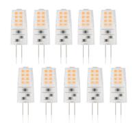 Klighten Ampoule LED G4, 3W équivalent à une Lampe Halogène 30W, G4 LED Ampoule Blanc Chaud 2700K 350LM, AC/DC 12V, Non Dimmable, Lot de 10