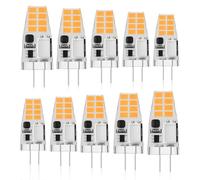Klighten Ampoule LED G4, Non Dimmable, 3W équivalent à une Lampe Halogène 30W, Ampoule G4 LED Blanc Chaud 2700K 350LM, AC/DC 12V, 10er Pack