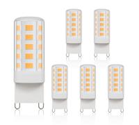 Klighten Ampoules Led G9, Blanc Chaud 2700K 450LM 4W équivalen 40W HalogèNe, Non-dimmable, AC 220-240V, Ampoule G9 pour Chambre Salon Cuisine, Lot de 6