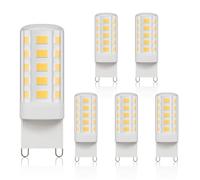 Klighten Ampoules Led G9, Blanc Naturel 4000K 450LM 4W équivalen 40W HalogèNe, Non-dimmable, AC 220-240V, Ampoule G9 pour Chambre Salon Cuisine, Lot de 6