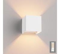 Klighten Appliques Murales Interieur/Exterieur, 9W Lampe Murale LED Blanc Chaud 3000K Moderne Applique Murale pour Chambre Maison Couloir Salon (G9 LED ampoule Inclure)
