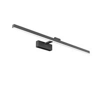 Klighten Lampe pour Miroir LED Salle de Bains IP44 24W 1170lm Lampe Armoire Applique Murale Intérieure Moderne Luminaire 5500K pour Miroir Armoir Tableau Toilette Meuble, Noir