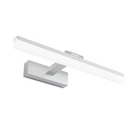Klighten Lampes pour Salle de Bain, 12W Applique Miroir Salle de bain IP44 Éclairage Lampe 40cm 585LM 6000K Blanc Froid pour Armoir Tableau Toilette Meuble (Argent)