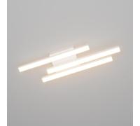 Klighten Plafonnier LED 20W 1720 Lumen, Luminaire Plafonnier 3 Barres, Moderne Design Lampe de Plafond pour Chambre Couloir Salon Cuisine, 45 cm, Blanc Chaud 3000K, Blanc