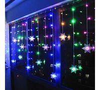 Klighten RGB Guirlandes Lumineuses Rideau, Rideau Lumière, LED string light, 96er LED 3.5M Guirlande d'Eclairage, Guirlande Décoration de Fenêtre, Noël, Anniversaire, Patio