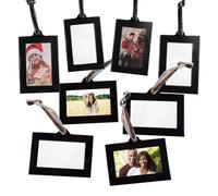 Klikel Arbre généalogique - 4 cadres photo verticaux à suspendre et 4 cadres photo horizontaux - Ouverture photo de 3,8 x 6,3 cm