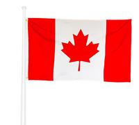 KliKil Drapeau de Canada - Grand drapeau en polyester résistant de 150x90 cm avec œillets en métal, idéal pour les célébrations comme Canada Day, July 1st, The Maple Leaf