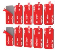 KLIKRO Ruban Adhésif Double Face Extra Fort, 10 Pcs Tampons Adhésifs Double Face, Étanche & Résistant à la Chaleur, Ruban Adhésif Double Face pour Intérieur&Extérieur Caméra d'Action 50x25mm