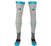 Klim Aggressor -1.0 Knee Brace Chaussettes, Gris/bleu, Taille M