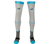 Klim Aggressor -1.0, manchette de chaussette S Gris/Noir/Bleu Clair Gris/Noir/Bleu Clair
