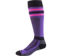 Klim Aggressor Vented Chaussettes de sport automobile, noir/violet/rose, Taille XL