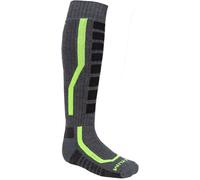 Klim Agressor 2.0 Chaussettes de motoneige, Gris/Noir/Jaune, Taille M