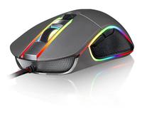 KLIM AIM Souris de Jeu Chroma RGB - PRÉCISE - USB Filaire - 500 à 7000 DPI Ajustables - Boutons Programmables - Confortable pour Toute Taille de Main - Ambidextre Excellent Grip Gamer Gaming PC PS4 [