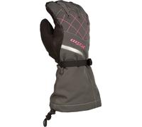 Klim Allure Gants pour dames noires, gris/noir/rose, Taille L