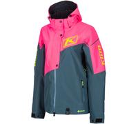 Klim Alpine 2022 Veste de motoneige, rose-vert-bleu, taille XL pour femmes