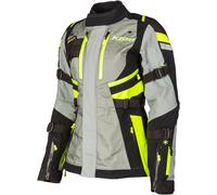 Klim Artemis 2023 Veste textile de moto, noir/gris/néon, Taille XS