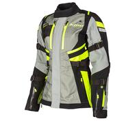 Klim Artemis 2023 Veste textile de moto, noir-gris-jaune, taille M pour femmes