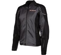 Klim Avalon Veste textile moto, noir-gris, taille M pour femmes