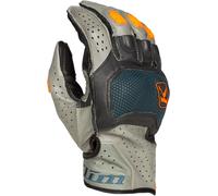 Klim Badlands Aero Pro Short 2023 Gants de moto, Gris/bleu, Taille S