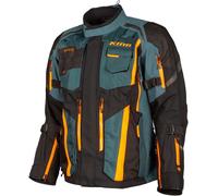 Klim Badlands Pro 2023 Veste textile de moto, noir-bleu-orange, taille 2XL pour homme