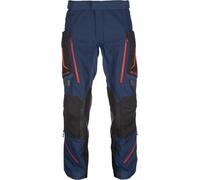Klim Badlands Pro Rogue Gore-Tex Pantalon textile moto, bleu/rouge, Taille Short 38
