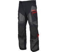Klim Baja S4 2025 Enduro Pantalon textile de moto en maille enduro, noir/rouge, Taille Long 32