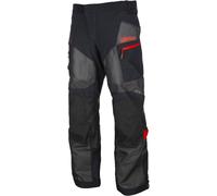 Klim Baja S4 2025 Enduro Pantalon textile de moto en maille enduro, noir/rouge, Taille Long 34