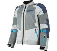 Klim Baja S4 Enduro Mesh Blouson textile de moto, Gris clair/bleu, Taille S